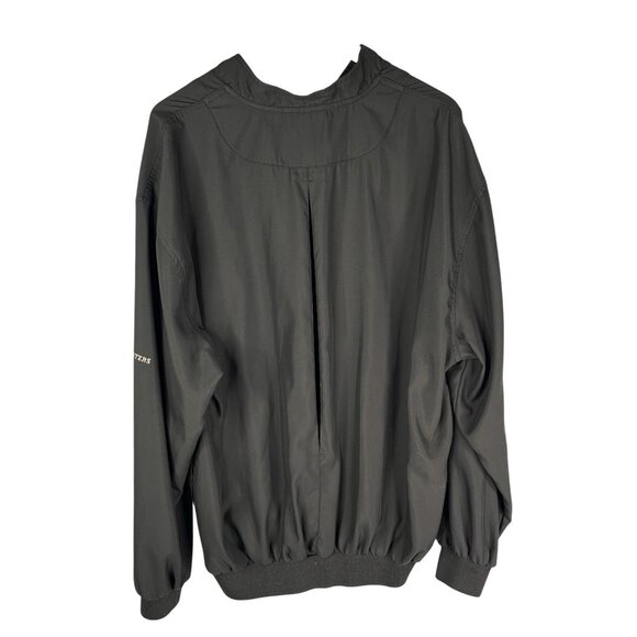 MASTERS COLLECTION Men's Black 1/4 Button Logo Long Sleeve Popover Top XL - Picture 6 of 6